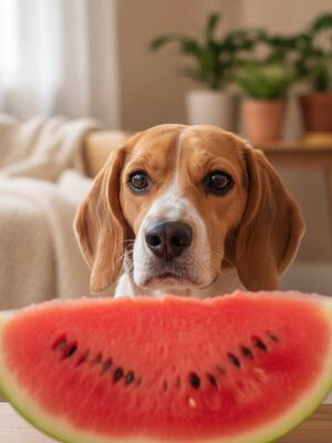 Watermelon and dogs